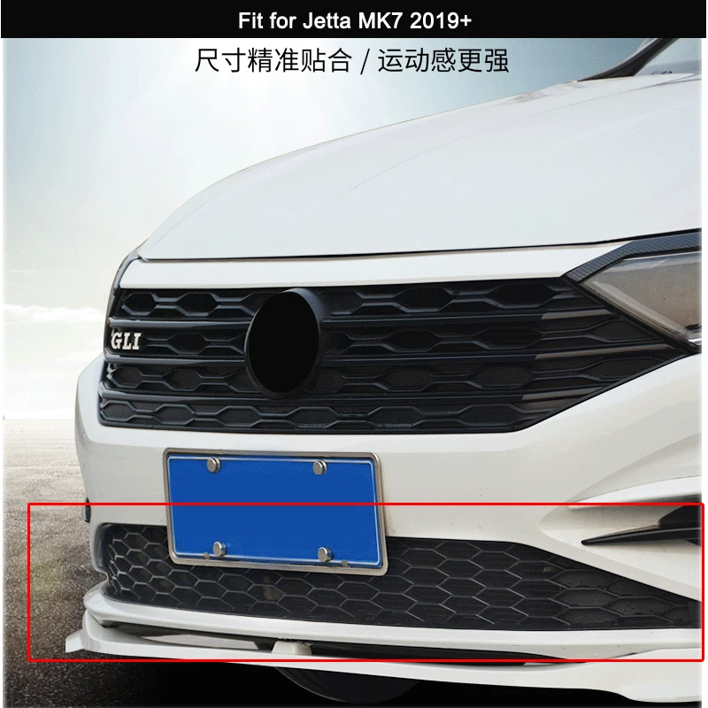 Front Lower Grille For VW Jetta MK7 / Sagitar 2019 2020 2021 Honeycomb Bumper Grille GLI Style Grill Glossy Racing Grills