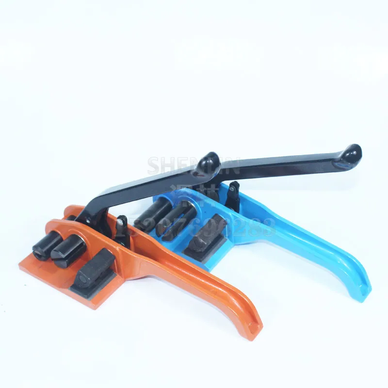 اليد نمط النطاقات آلة دليل أداة الربط الكرتون حزام المعدات XW32/50 حزمة مكثفة التعبئة أداة SHENLIN