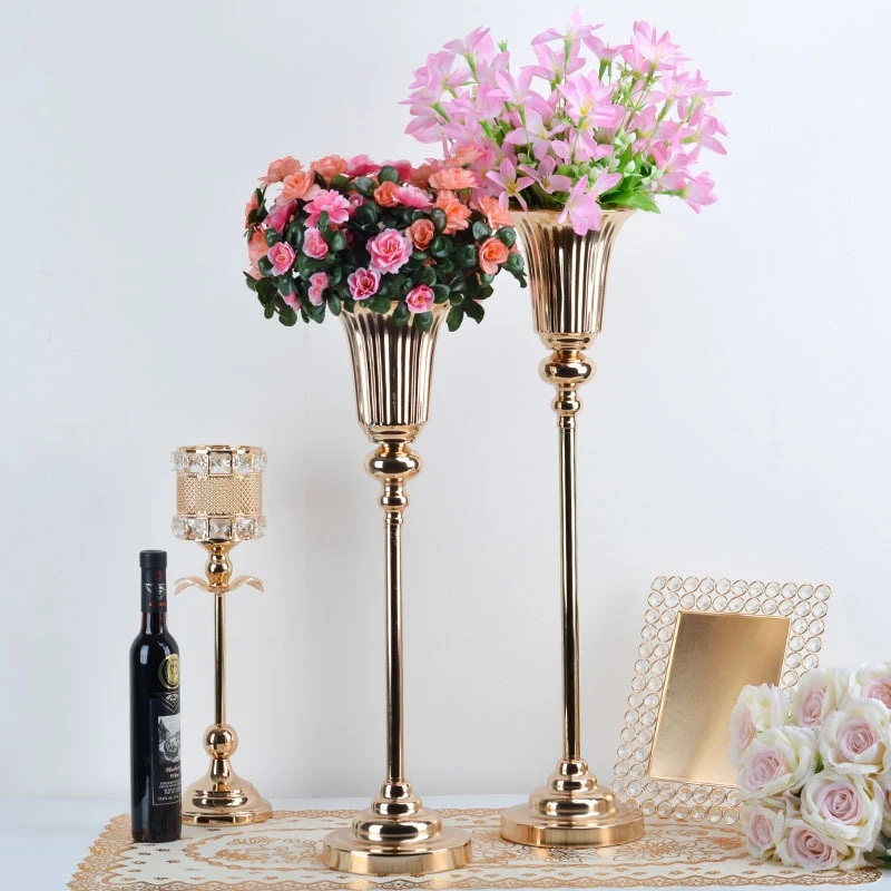 IMUWEN Flower Vase Table Centerpiece Event Flowers Rack  Floor Road Lead Wedding Party Decor