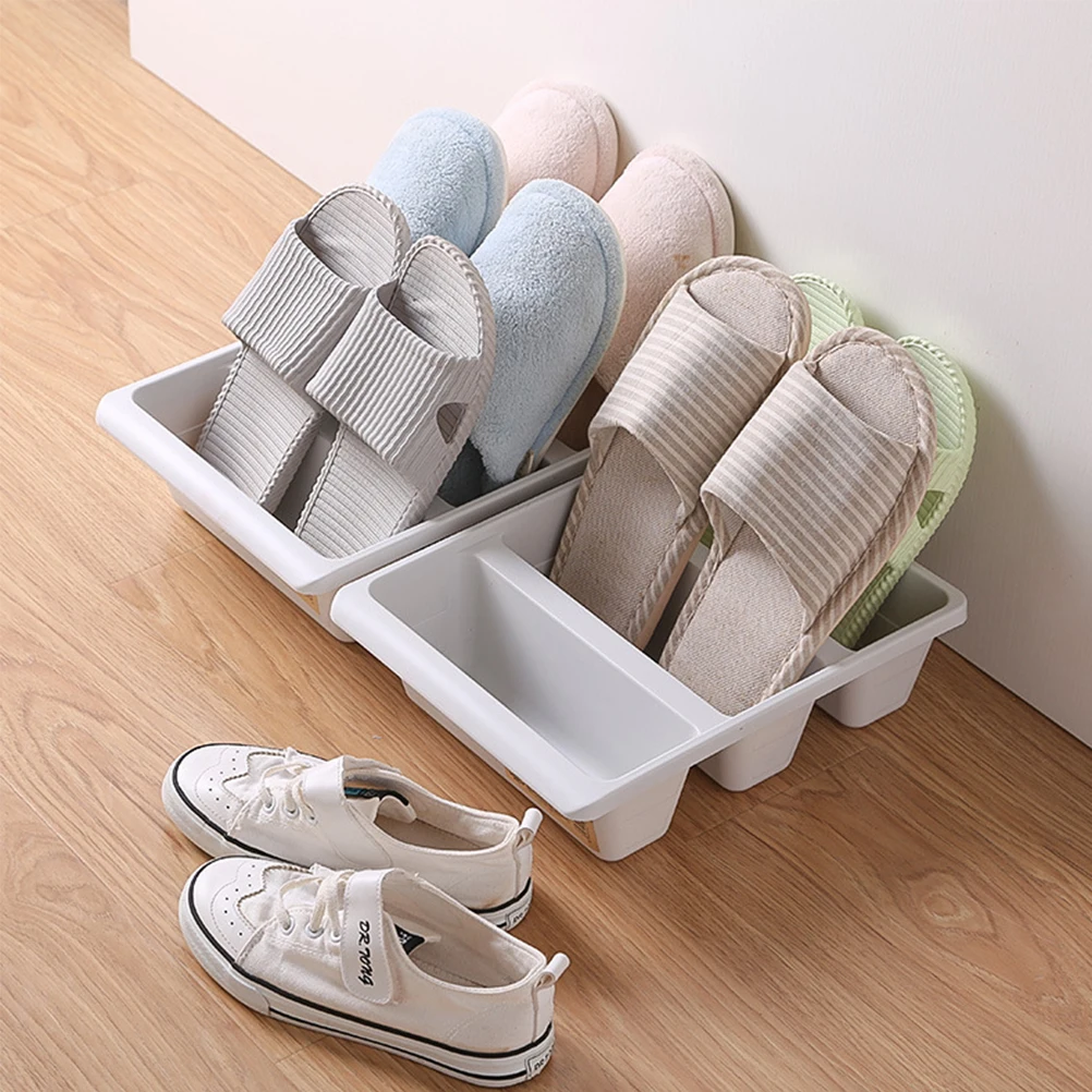 Shoe Storage Organizer Shoe Box Creative Upright Shoe Storage Box Plastic Organizer Dustproof Shoe White Shoe Rack Storage