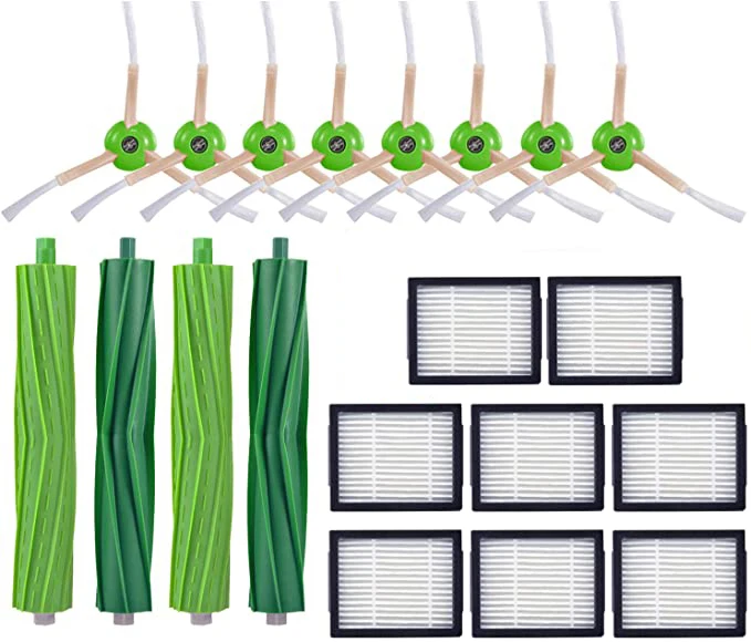 Nuovo kit spazzola principale e filtro Hepa e spazzola laterale e sacchetto per la polvere per Robot Roomba i7 i7 + i8 E5 E6 aspirapolvere Robot