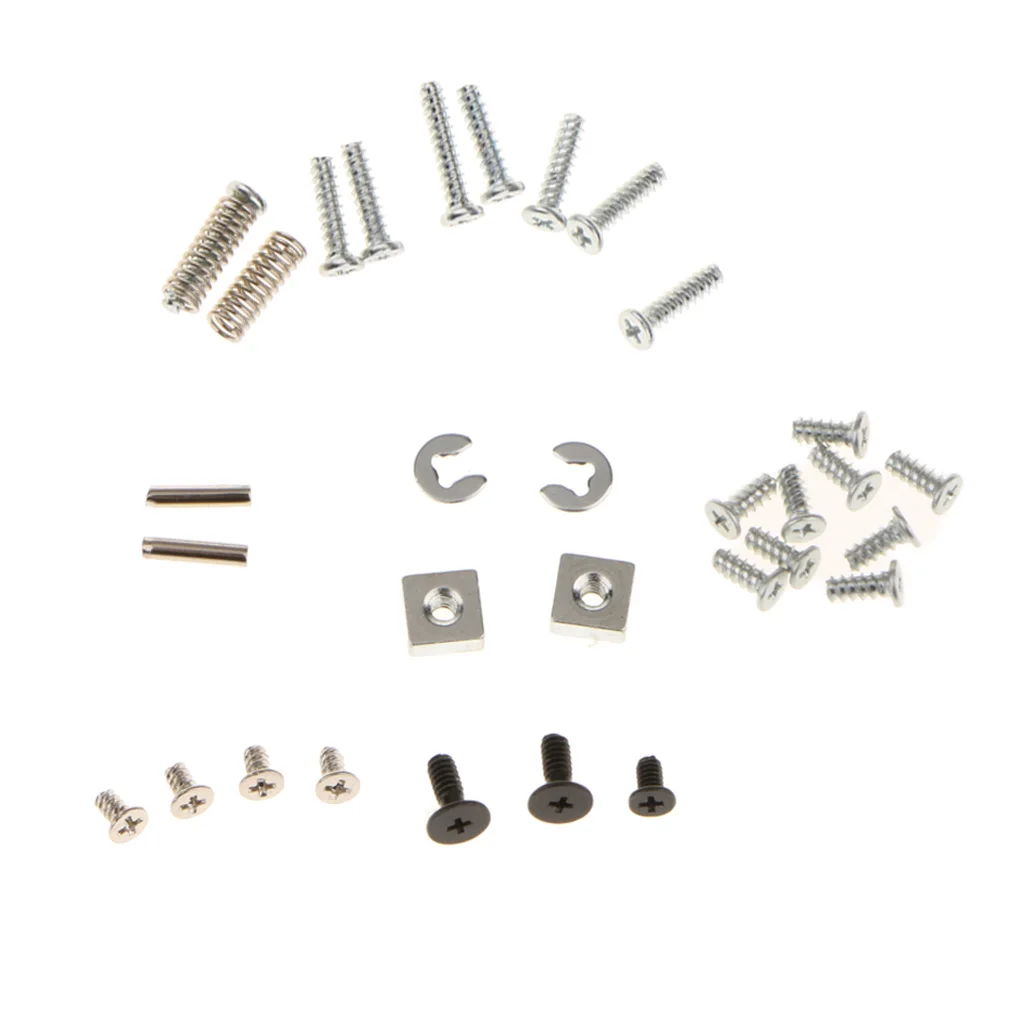 Full Screw Sets L R Spring Metal Pillar Replacement for Nintendo 3DS XL 3DS LL