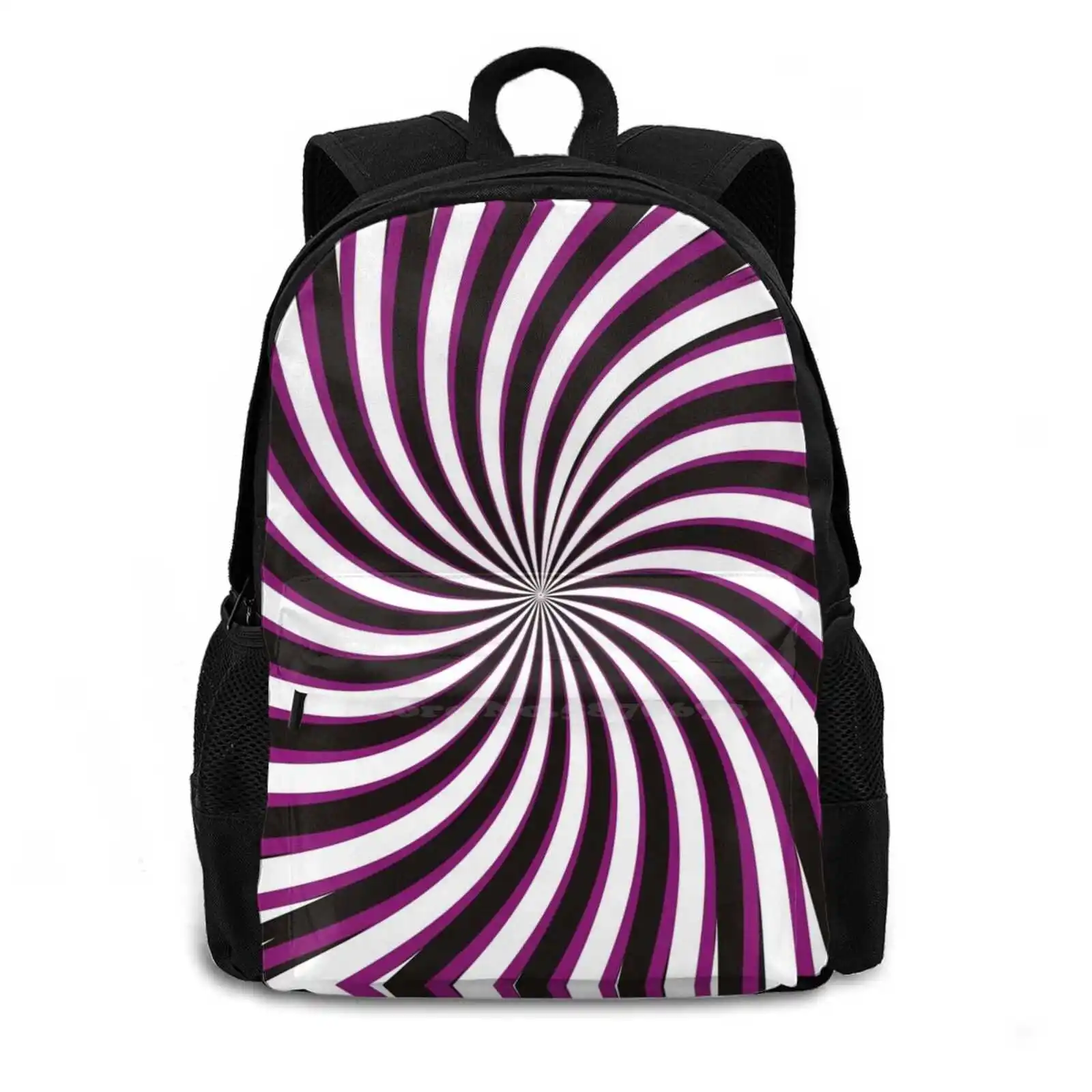 4 Teen College Student Backpack Laptop Travel Bags Mauve Whirlwind Modern Original