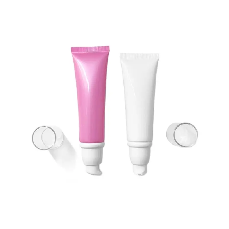 

50g 50ml BB Cream Squeeze Bottle PE Refillable Cosmetic Container Empty Pink White Emulsion Pump Airless Soft Tube 25 pcs/lot