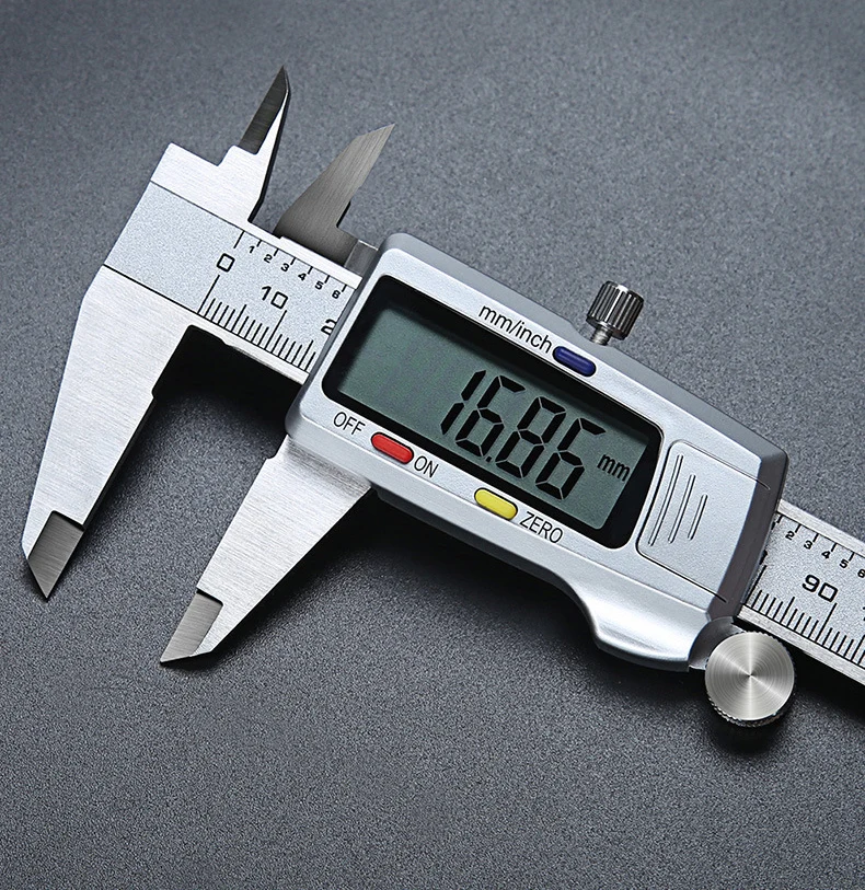 Messwerkzeug Edelstahl Digitaler Messschieber 6' 150mm Paquimetro Messinstrument Vernier-Caliper – Detail 15