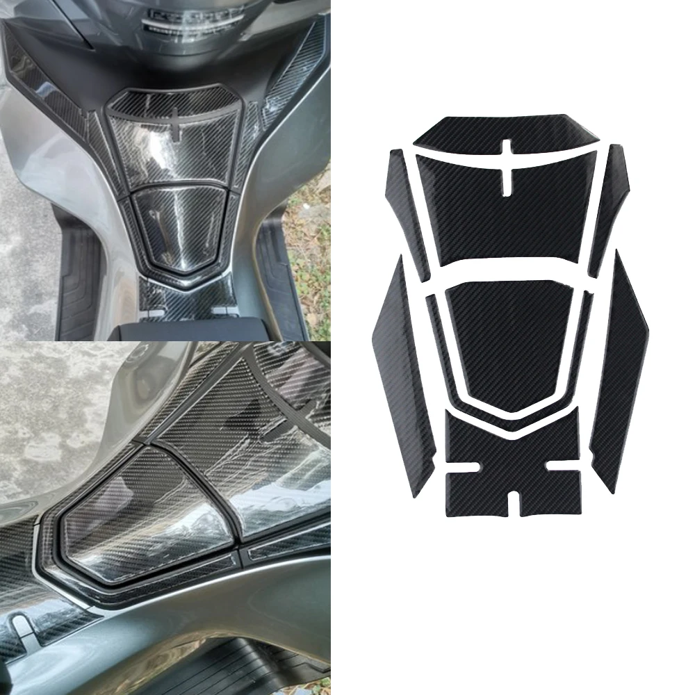 PCX Motorcycle 3D Carbon Fiber Faring Sticker Tankpad Decoration Protection Decals for Honda PCX160 PCX125 2021 2022 Accessories