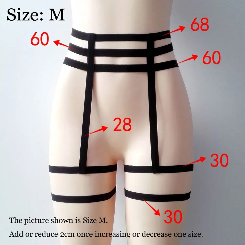 1PC Sexy Underwear Elastic Cage Leg Garter Belt Harness Suspender Strap Underwear HollowIntimates Accessories