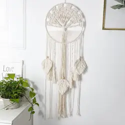 Macrame Wall Hanging Tapestry Bohemian Tapestry Tree Of Life Dream Catcher Wall Decor Home Decoration Wall Pendant Dreamcatcher