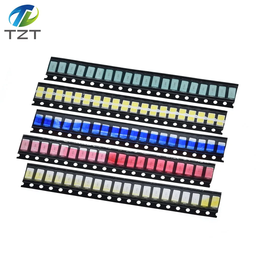 100 stücke = 5 farben x 20 stücke 5730/5050 /1210 /1206 /0805 /0603 LED Diode Sortiment SMD LED Diode Kit grün ROT Weiß Blau Gelb 5630 – Detail 3
