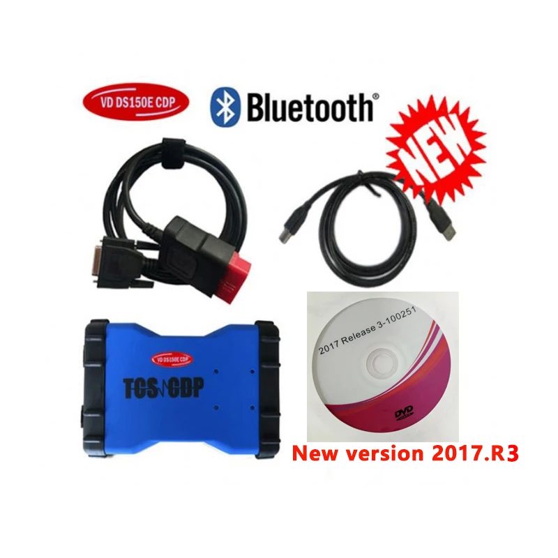 

VD TCS CDP Pro Plus 2017.1 activation+ obd2 Bluetooth OBDII scanner diagnostic tool for delphis vd ds150e cdp cars trucks