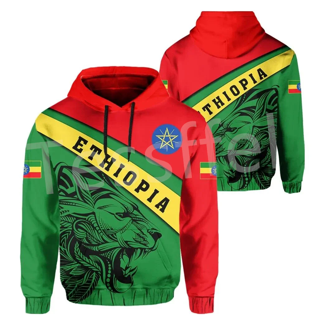 

Tessffel Newest Ethiopia County Flag Africa Native Tribe Lion Pullover Tracksuit 3DPrint Mens/Womens Harajuku Casual Hoodies A25