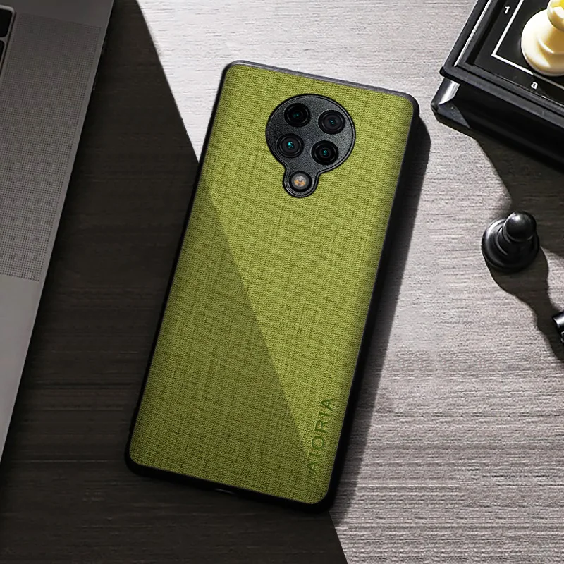 Case For Xiaomi Poco F2 Pro Redmi K30 Pro Ultra Premium Cloth Fabric Texture Protective Back Cover for poco f2 pro phone case