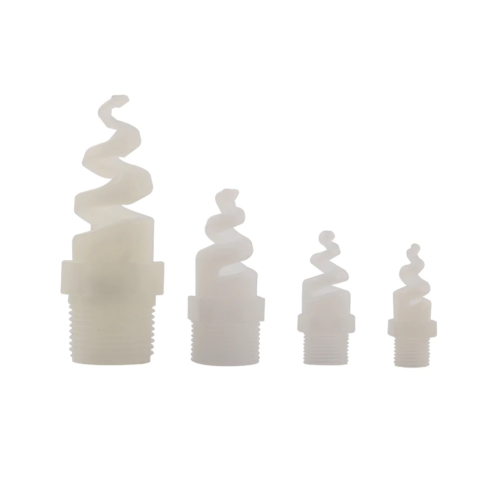 

1/4" 3/8" 1/2" 3/4" 1" Plastic Spiral Cone Atomizating Nozzle Spiral Cone Atomization Nozzle Spray Sprinkler Heads 10 Pcs