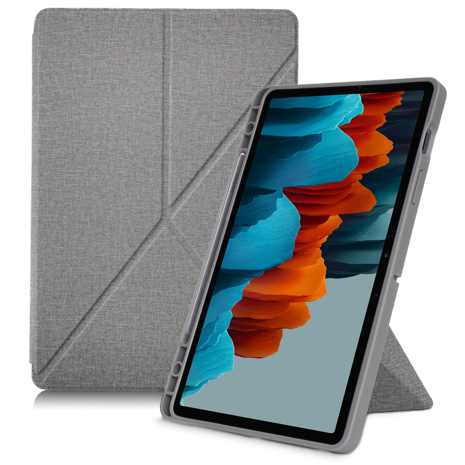 

Case For Samsung Galaxy Tab S7/S8 Plus Ultra Thin Magnetic Stand Cover For Galaxy Tab S7 Plus Fe Auto Sleep/Wake Smart Case