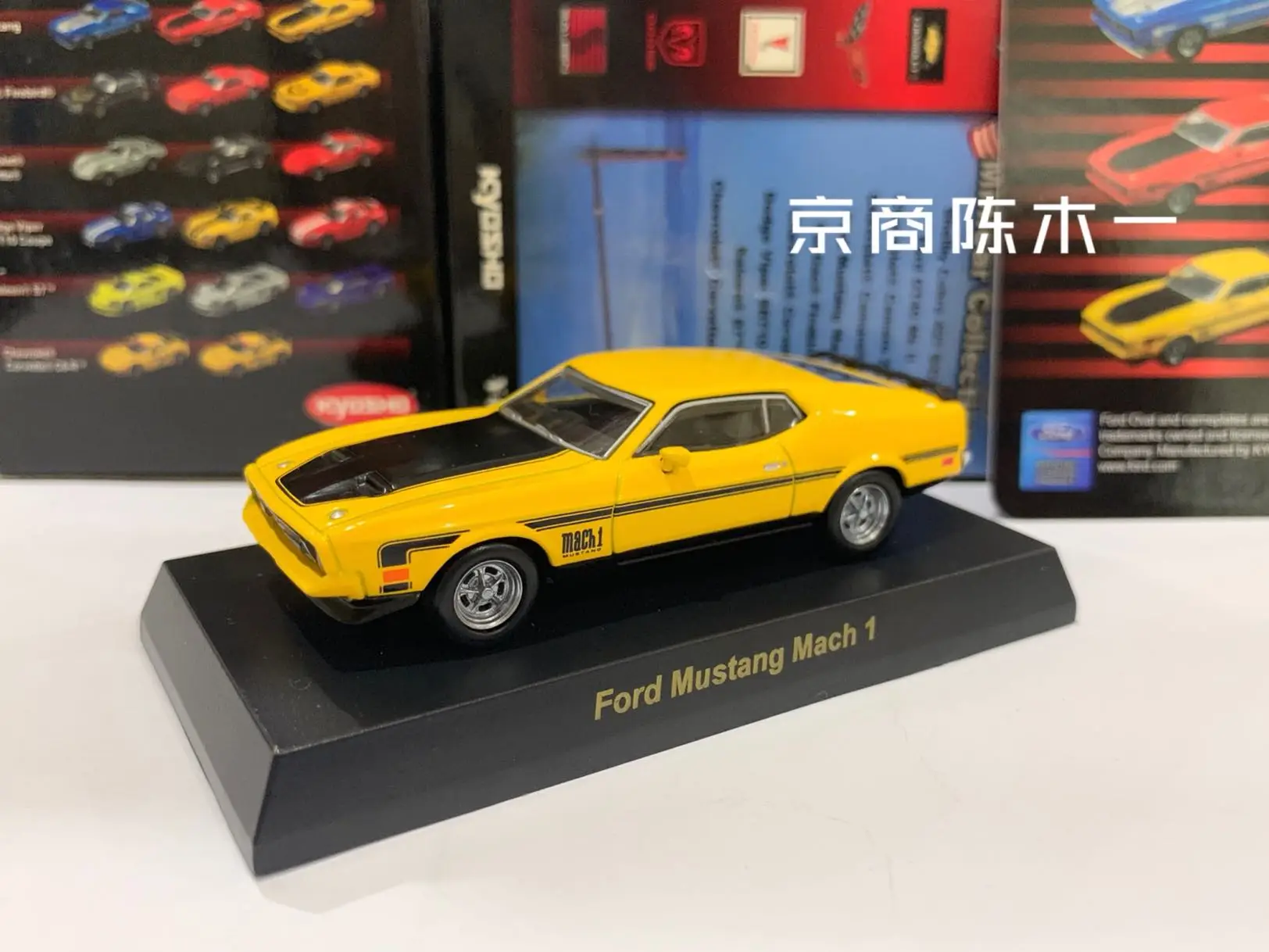 

1/64 KYOSHO FORD Mustang Mach 1 LM F1 RACING Collection of die-cast alloy car decoration model toys