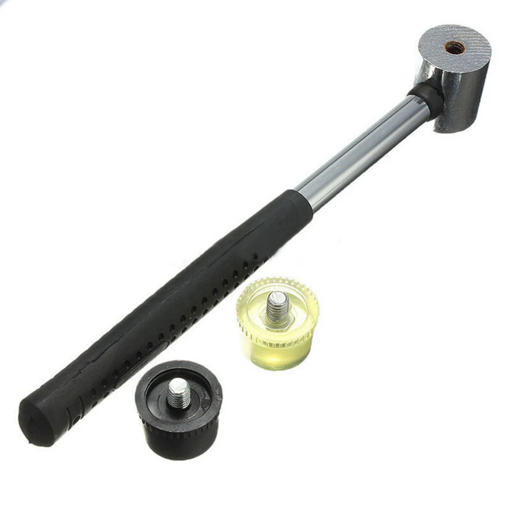 new1PCS Mini Hammer Work Glazing Window Beads Hammer Head Soft Mallet Tool Woodworking Hand ToolsRubber Double Sided Two-ended