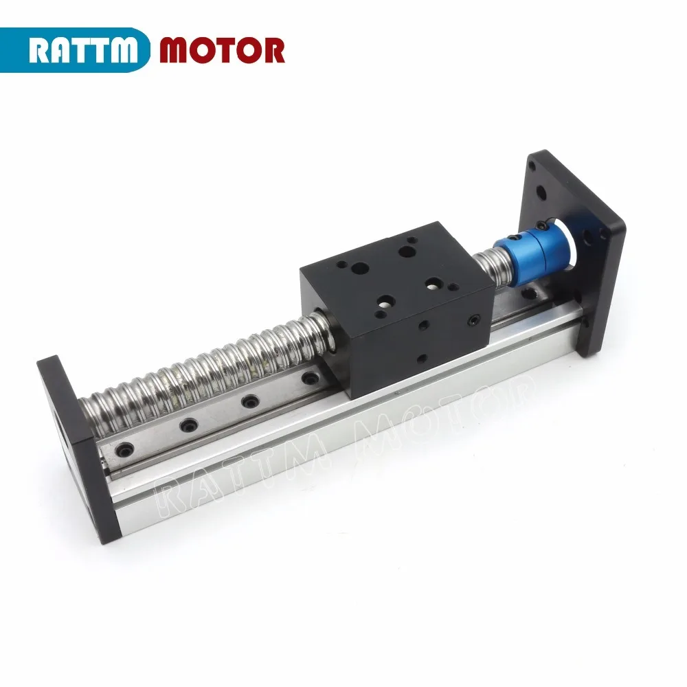 Imagem -03 - Atuador Linear Ballscrew Stage Trilho Linear Quadrado Motor Deslizante Nema23 para Cnc Eixo Xyz Cbx1605 100 mm 200 mm 300 mm 400 mm 500 mm 600 mm