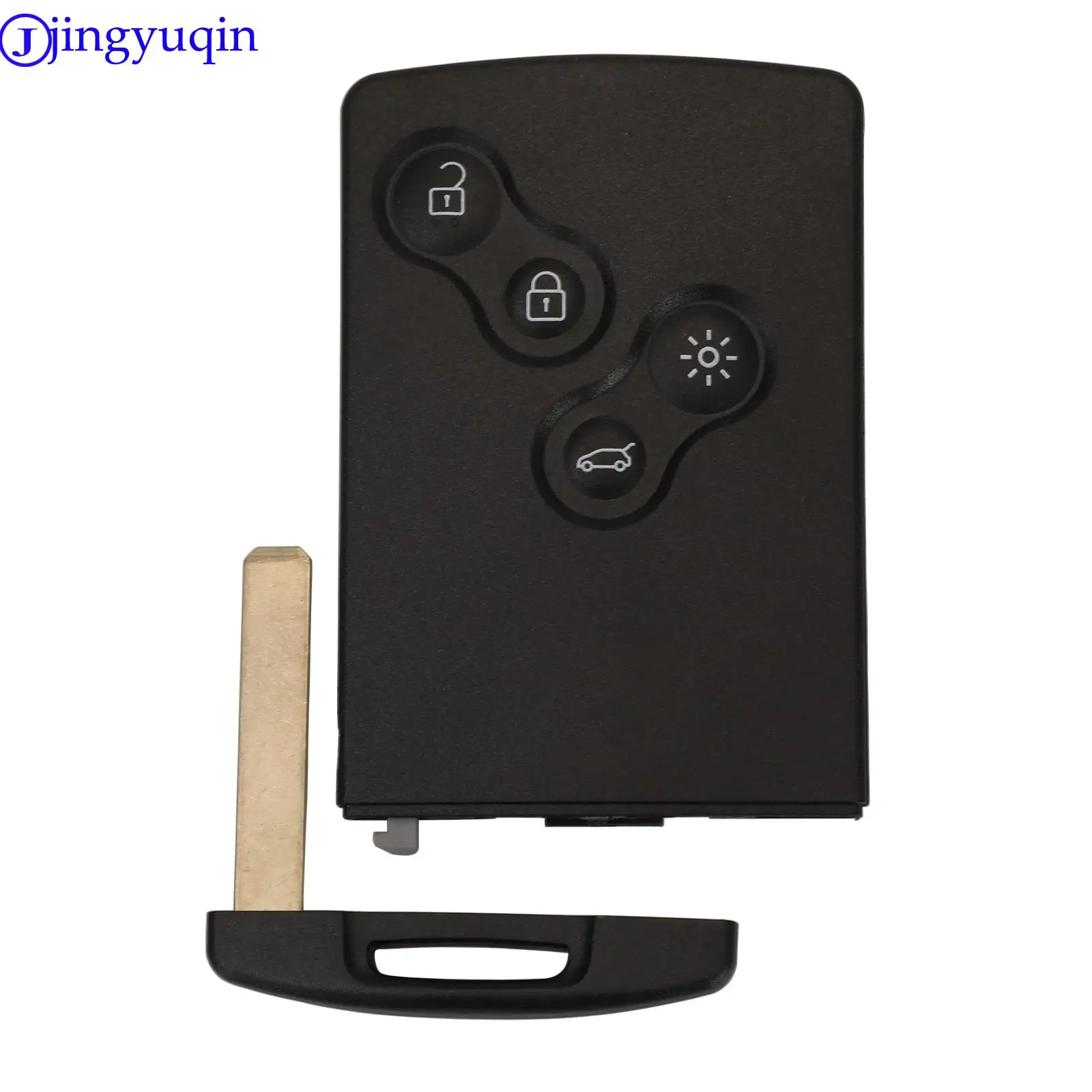 jingyuqin Hands Free Remote Key Smart Card Car Key Fob FSK 433MHZ PCF7952 Chip Dla Renault Megane Scenic Laguna Koleos Clio