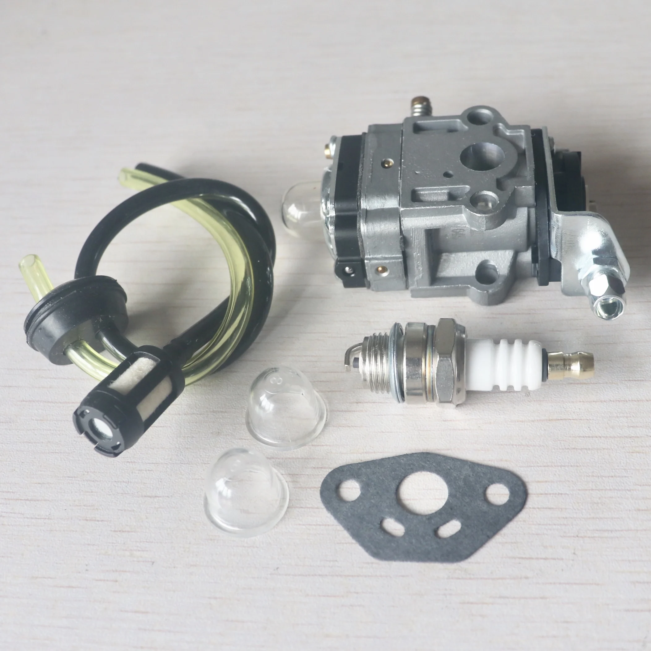 Imagem -03 - Diâmetro do Furo Carburador com Linha de Combustível Conjunto Filtro para 1e36f 1e32f 1e34f Cortador de Escova Aparador Grama 10 mm