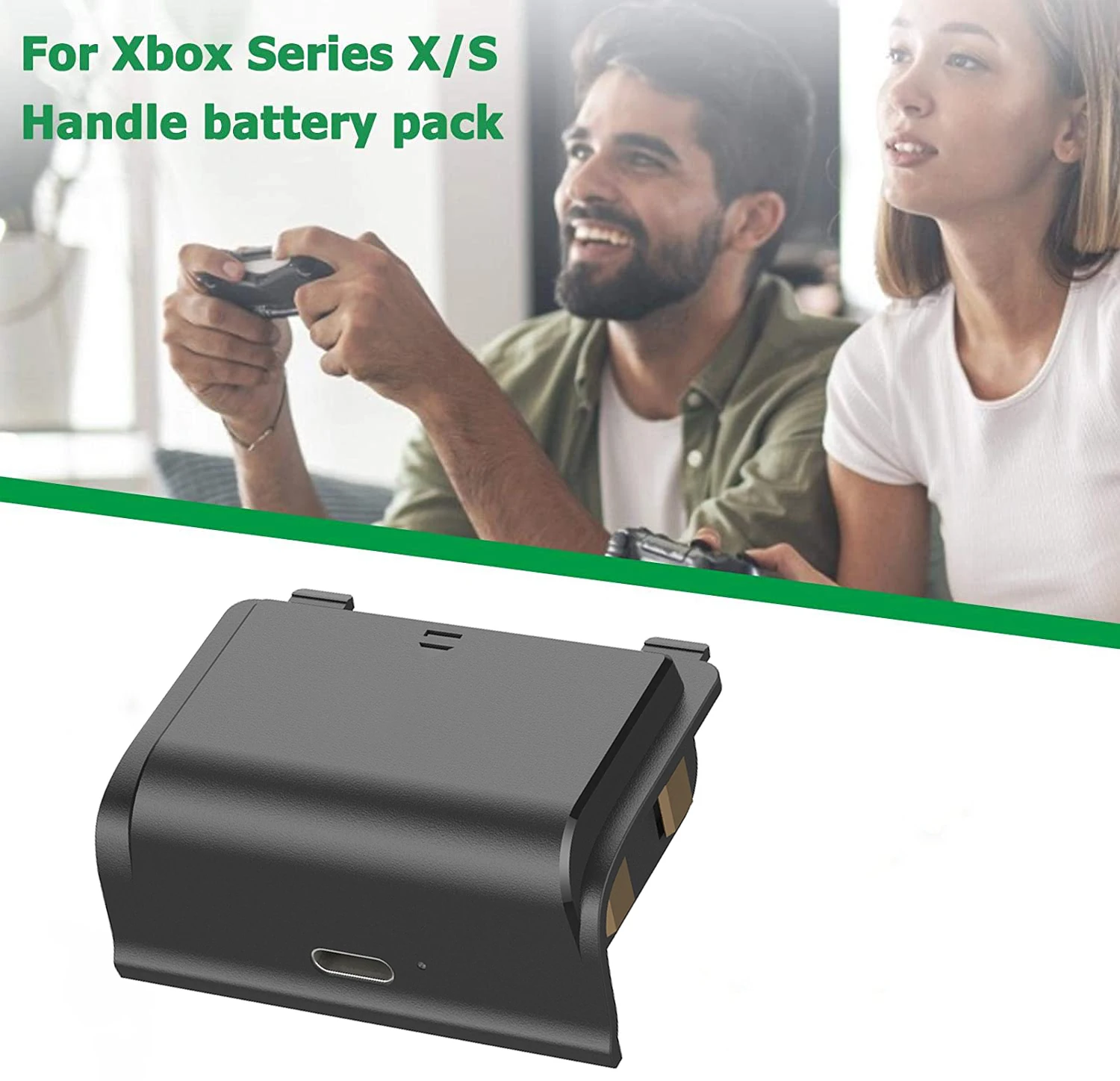 2 Pack For XBOX Series S X controller rechargeable polymer battery pack 1800mAh (with 1M cable) Suitable for XBOX Series X/S