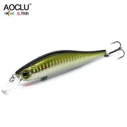 AOCLU-Sinking Wobbler Hard Bait, Minnow Crank, Dive Depth 1.2m Fishing Lure, Long Cast VMC Hook, Trout Killer Quality, 95mm, 13g