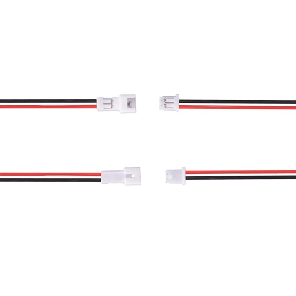 2 Pin Wire Cable Connector MX1.25mm Micro Male Female Connector Jack Plug Connectors 10CM Wires 20/10/5/2/1Pair