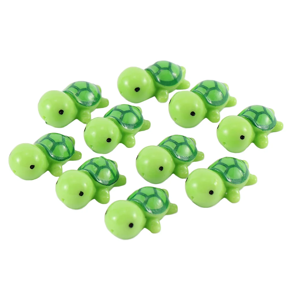 10Pcs Mini Turtle Miniature Figurines Dollhouse Bonsai Garden Micro Landscape Decor Fairy Garden Miniatures Dropshipping