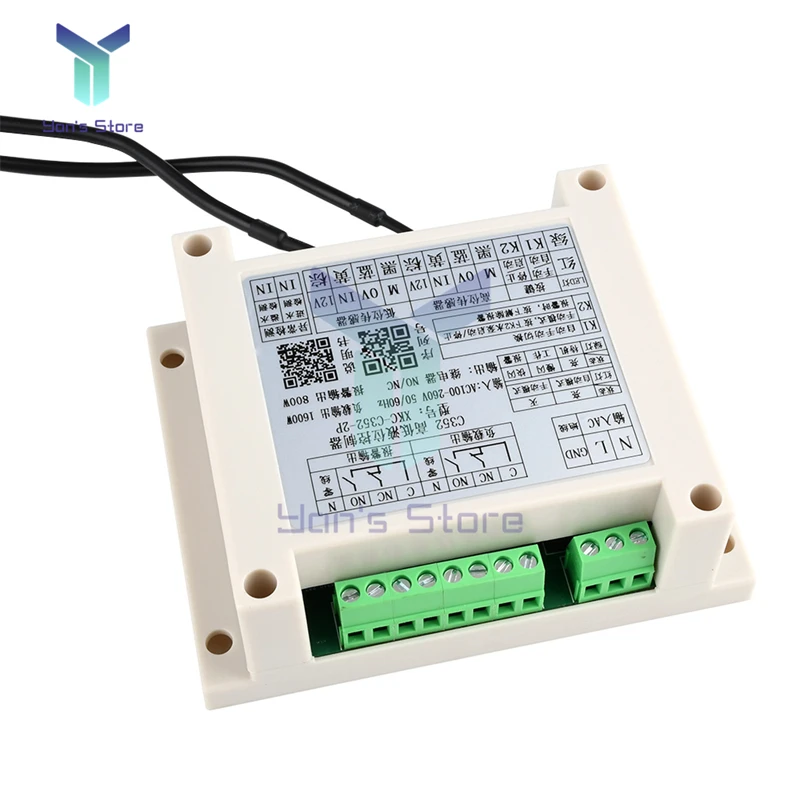 XKC-C352-2P Water Level Sensor High Low Liquid Level Intelligent Controller with 2 Non-contact Sensor Module Automatic Control