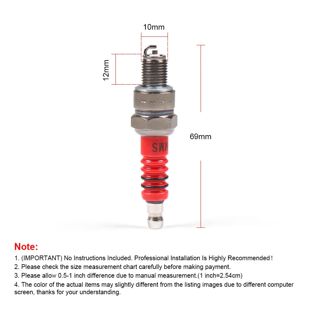 1PCS Racing Spark Plug A7TC For GY6 50cc 70cc 150cc Moped ATV Scooter Dirt Bike Go Kart