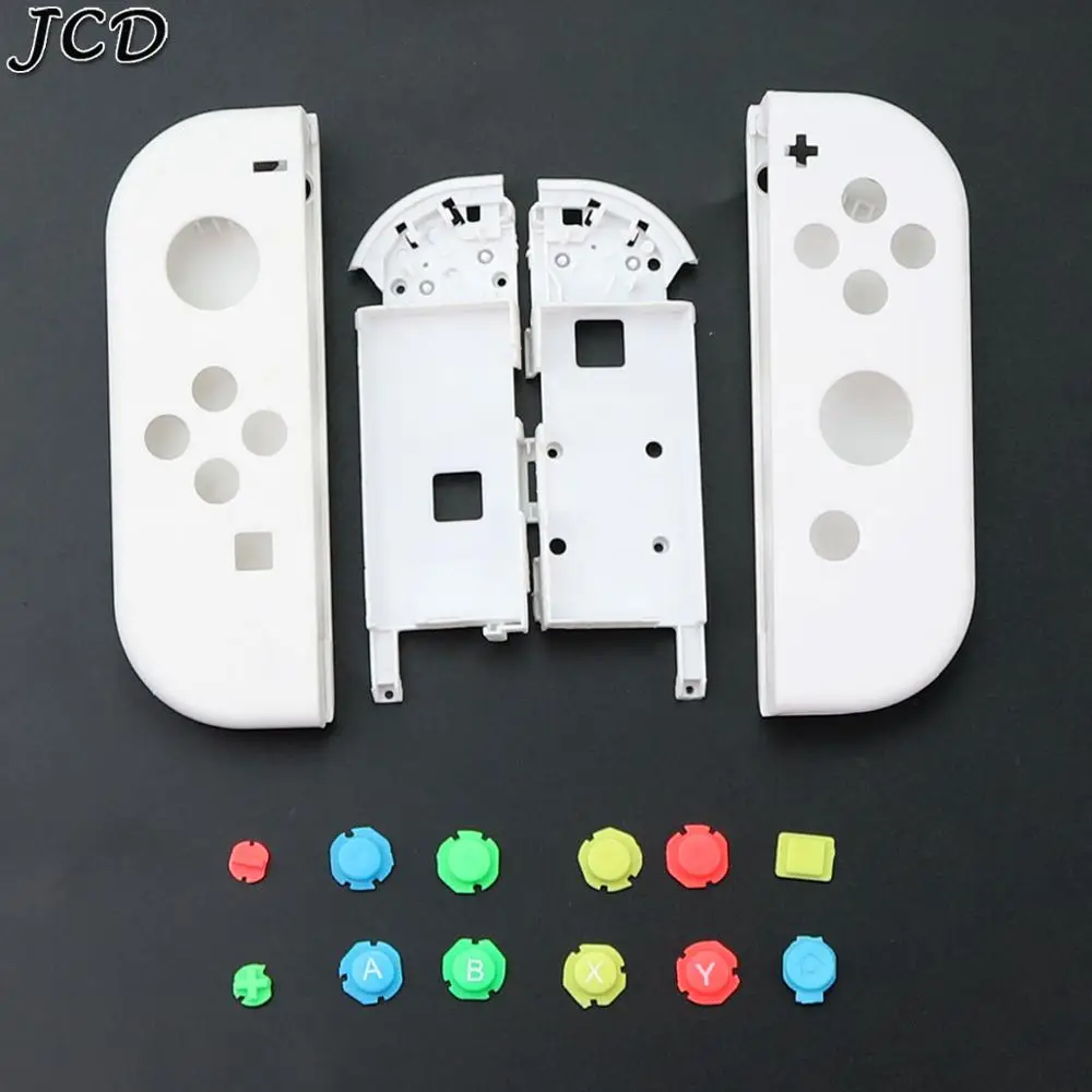 

JCD For Switch Console Joy con White Housing Shell Case Replacement Parts DIY Shell For joycon NS switch Joystick