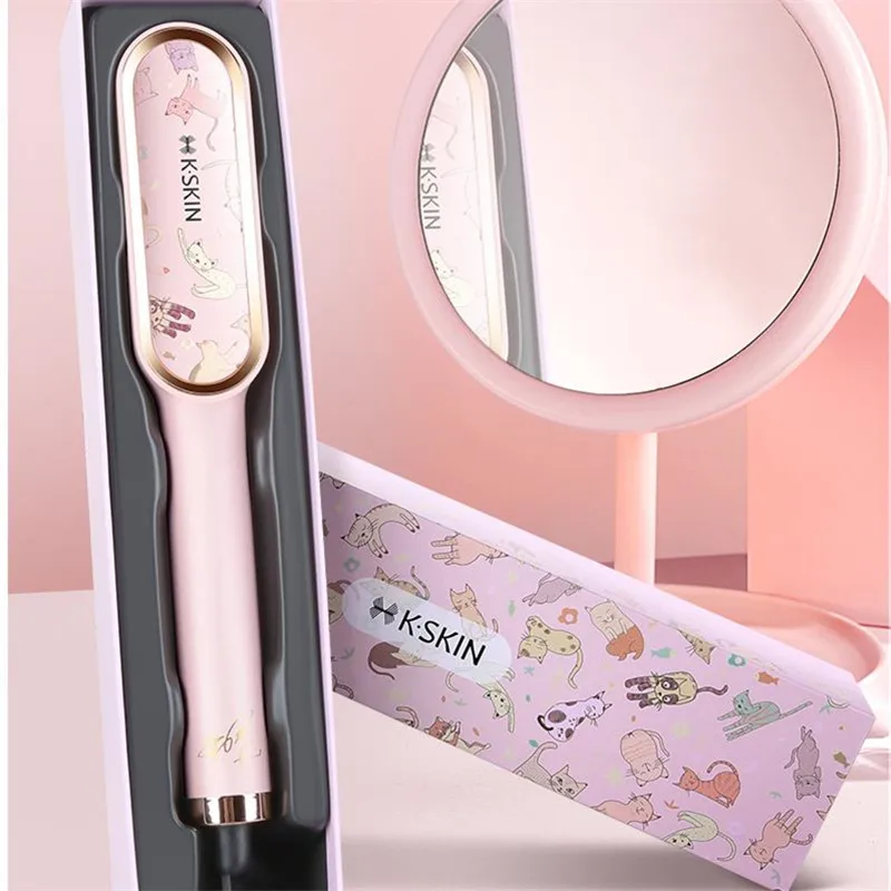 مُستقيم الشعر K-SKIN KD380: تقييم شامل لمشط التصفيف والتمليس ثنائي الاستخدام