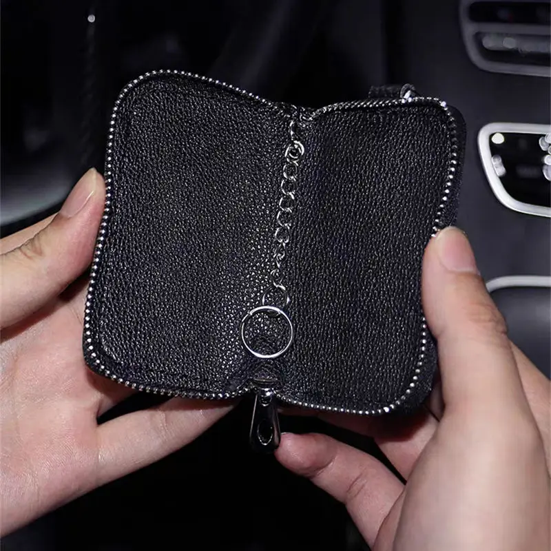 Funda de llave de coche Universal con diamantes, bonita funda de llave de coche femenina, carcasa protectora creativa de alta gama