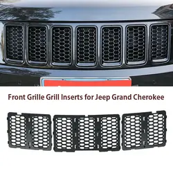 Chrome Black Front Grille Grill Inserts for Jeep Grand Cherokee 2015 2015 2016
