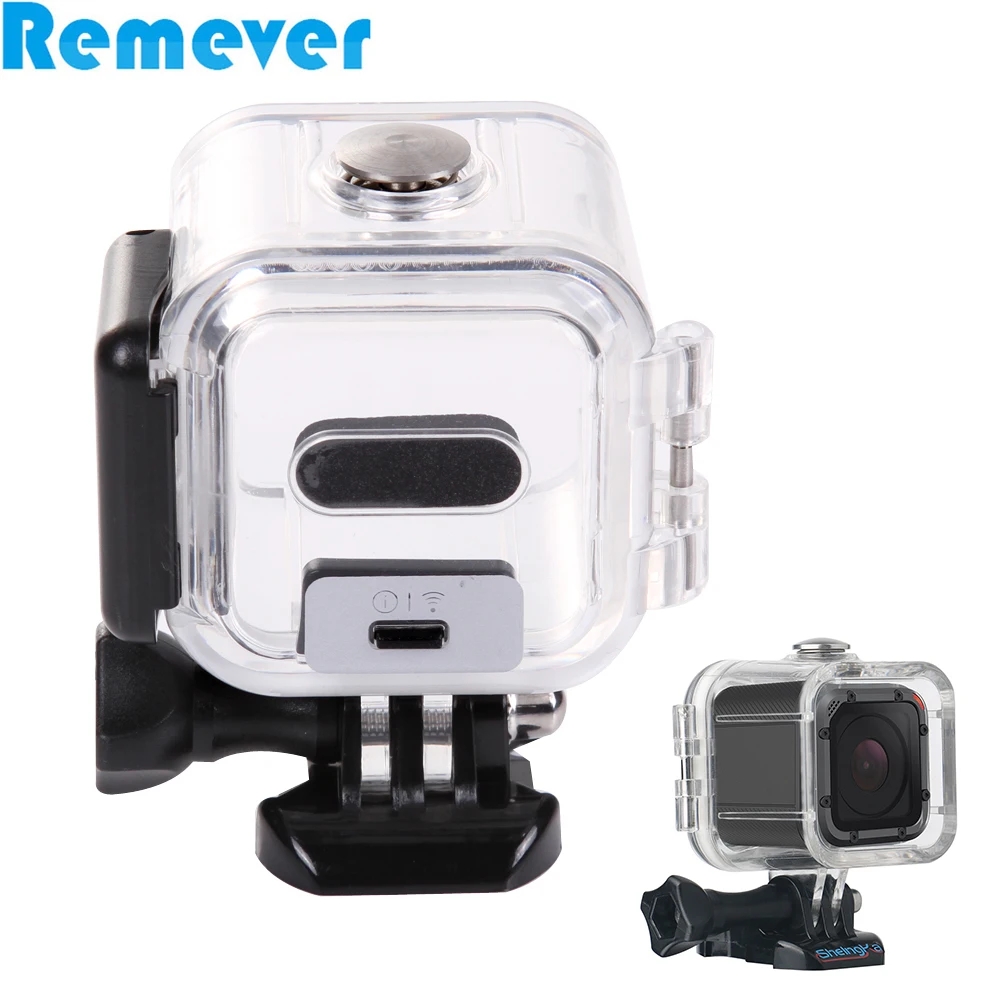 

45M Waterproof Diving Surfing Case Cover Housing Shell for Gopro Hero 4 Session 5 Session Action Cameras