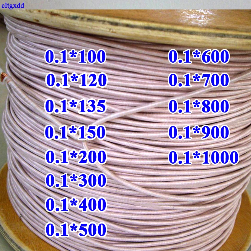 

0.1x 500 600 800 0.1x1000 2000 shares of mining machine antenna Litz wire multi-strand copper wire polyester silk envelope yarn