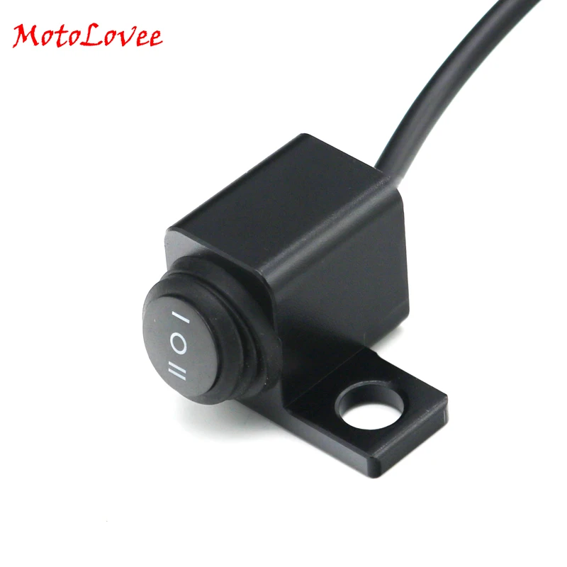 

MotoLovee CNC Motorcycle Switches Waterproof ON Off ON Switch Handlebar Control Switch for Headlight High Low Beam Fog Light