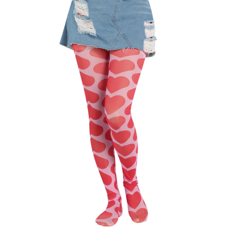 Lolita Long Socks Tight Heart/Floral/Cloud/Plaid Render Sexy Compression Stockings for Women Autumn Winter 2023 Female Lingerie