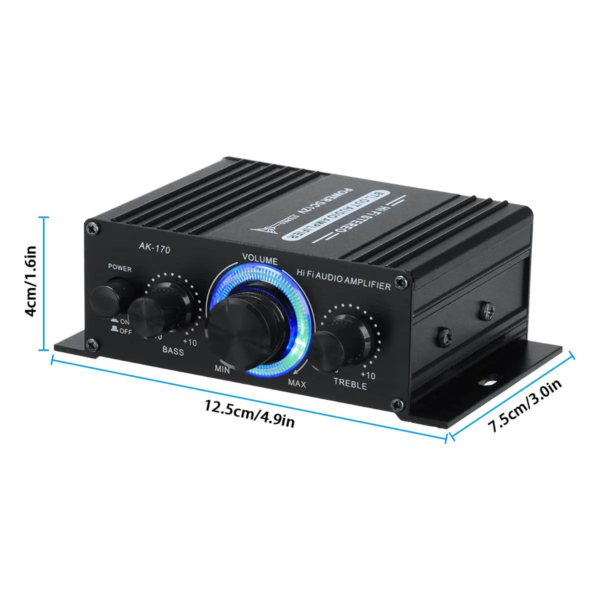 AK35 AK380/AK170 Bluetooth Class D Amplifier Power Amplifier Audio Karaoke Home Theater Amplifier 2 Channel USB/SD AUX Input