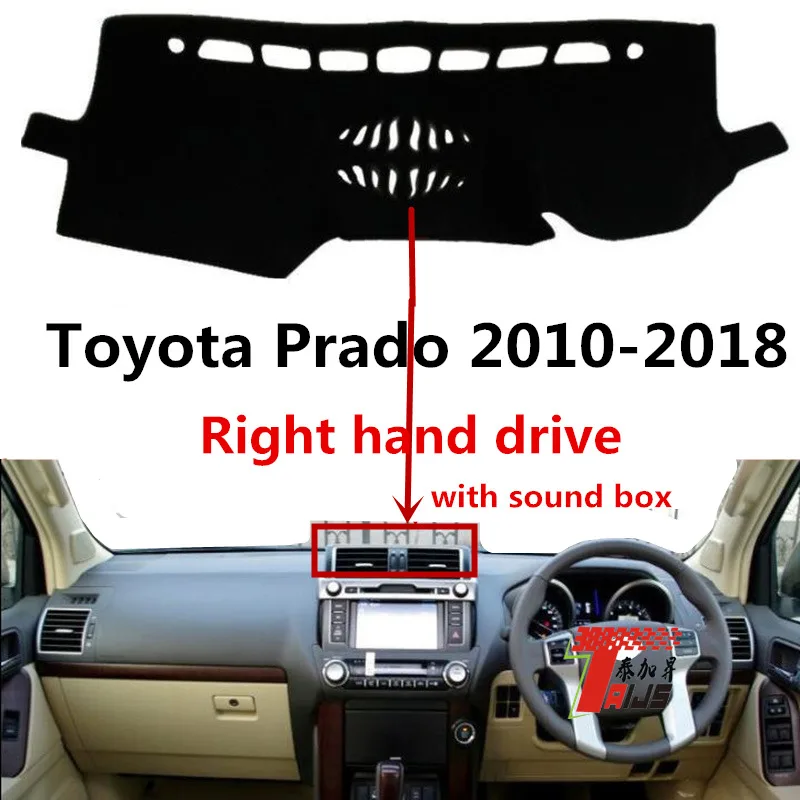 

TAIJS Factory articles para autos Polyester Fibre Car Dashboard Cover For TOYOTA Prado 2010-2018 Right hand drive