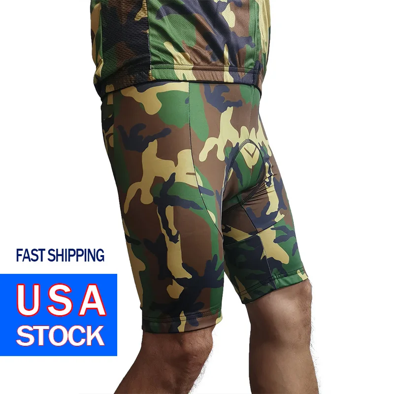 Camouflage Cycling Bib Short, Military Trousers, MTB Pant, Bike Shirt, Downhill Bicycle Mountain Clothing, Quality Pro