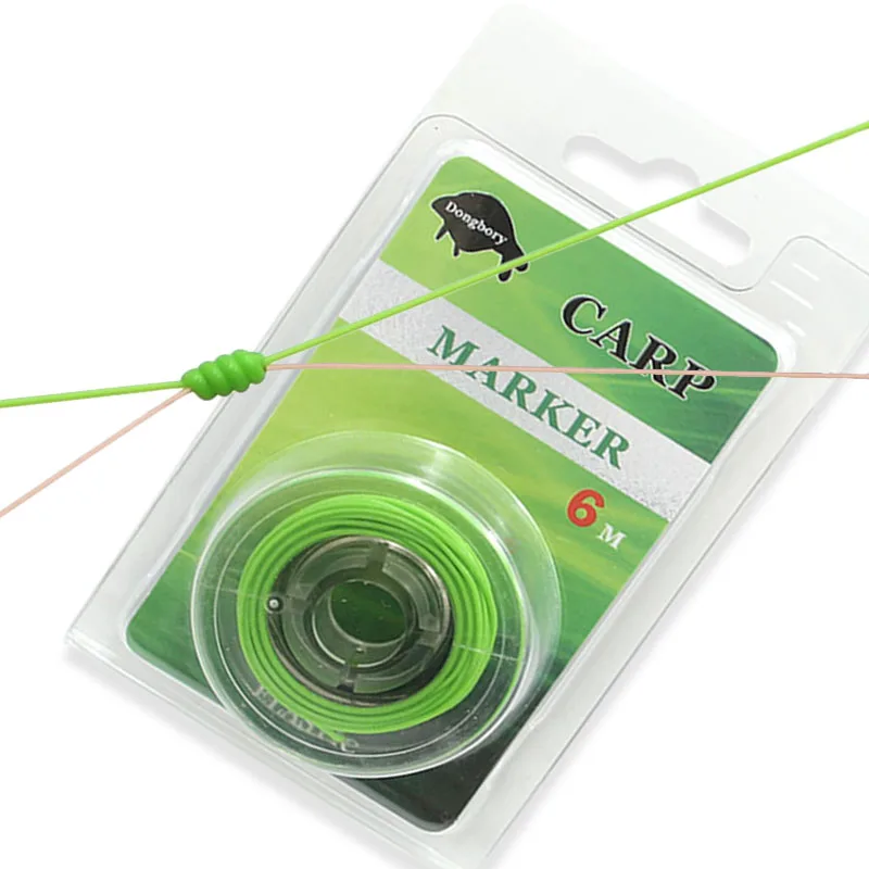 Línea de pesca de carpa de 6m para marcar línea principal, marcador de carpa, aparejo elástico, líder, línea de aparejo, aparejos de Material de carpa