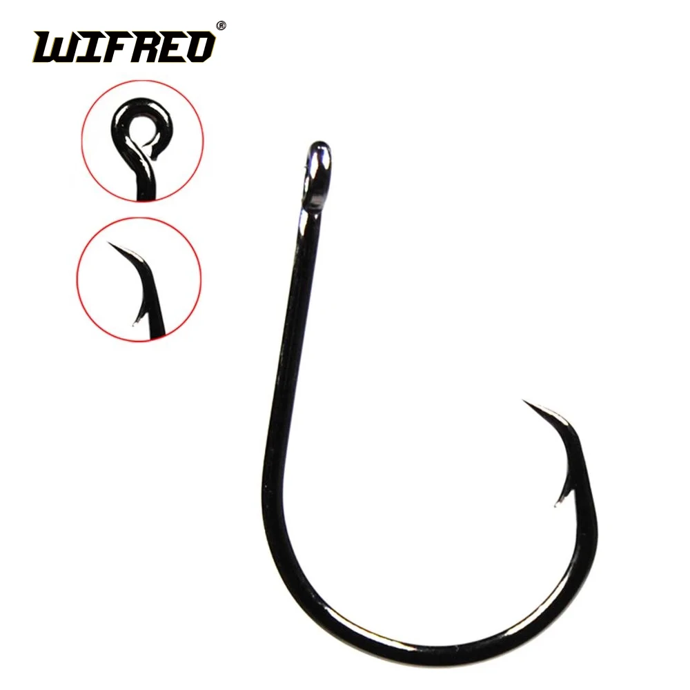 [20PCS] Inline Circle Hook for Fishing High Carbon Steel Saltwater Fishhook # 1 1/0 2/0 3/0 4/0 5/0 6/0 7/0 8/0 [YG8209]