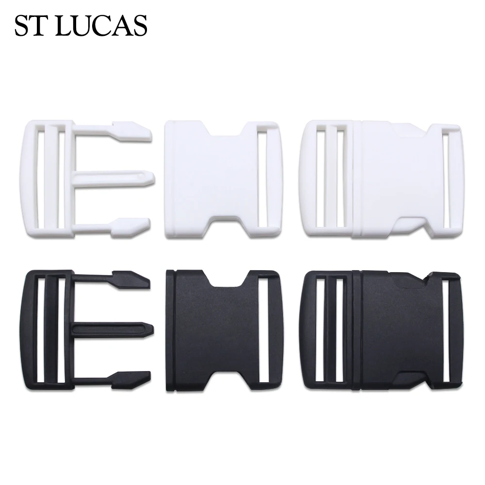 Plastic Black Buckle Loop For Shoolbag Backpack Strap Luggage Adjustable Buckles Belt Suitcase Accessories Handmade DIY