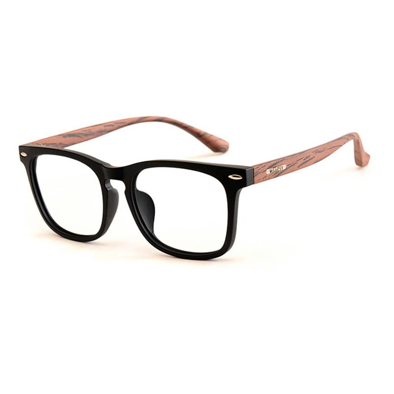 Retro Ultralight Men's And Women's Glasses Frames Imitation Wood Grain Decorative Glasses Frame Optical Glasses Frame 98028