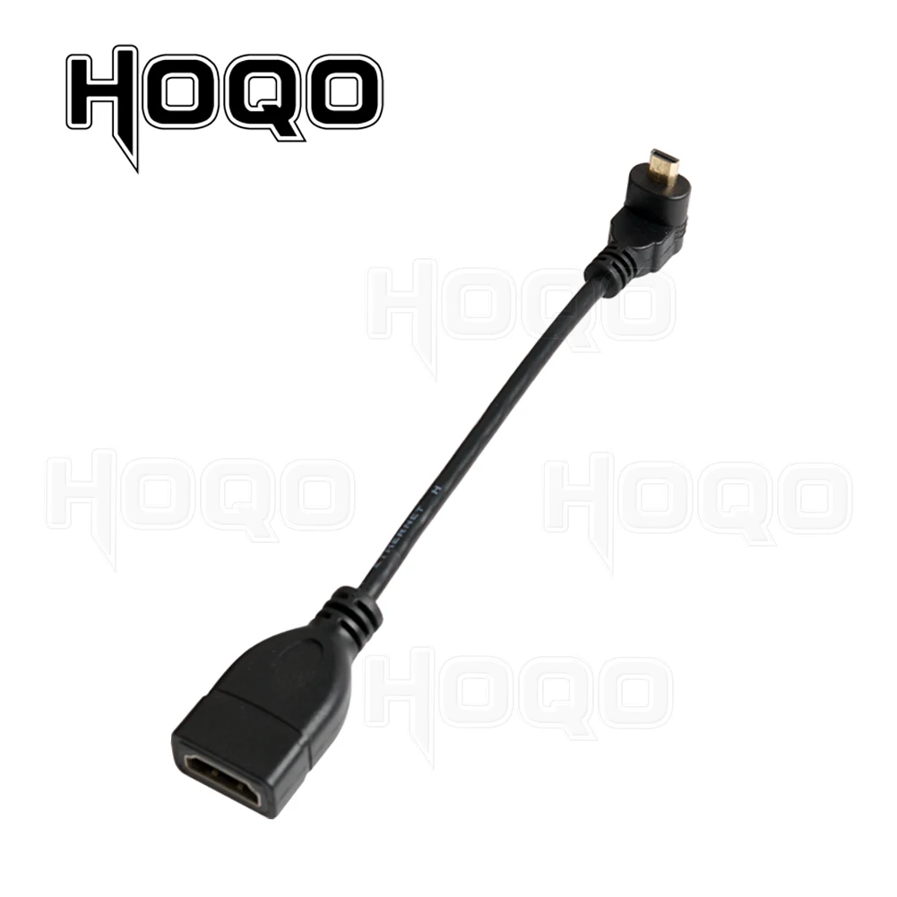 HDMI-compatible 90 Degree Micro HDMI Male to HDMI Female Adapter Cable Left Right Angle Micro HDMI Para Converter for Camera TV