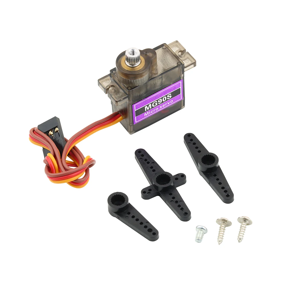 MG90S-Servo Digital para helicóptero teledirigido, engranaje de Metal, 9g, SG90, avión, coche, MG90 9G Trex 10/20, 4/5/450 Uds./lote