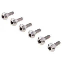 6 Pcs M6 X 20mm Titanium Ti Disc Brake Rotor Bolts For Suzuki GSXR Yamaha R1 Upgrade Kit Save Weight & Never Rust