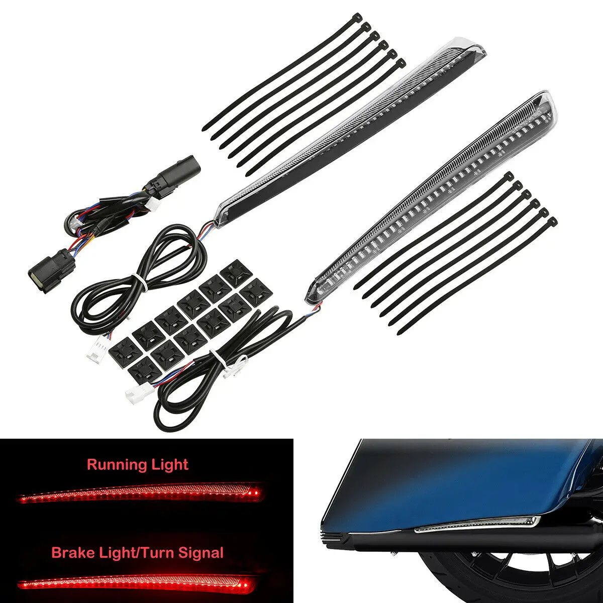 

Hard Saddlebag Bottom LED Light For Harley Touring CVO Street Glide 2015-2023 Road King Special 2017 2018 Motorcycle Accessories