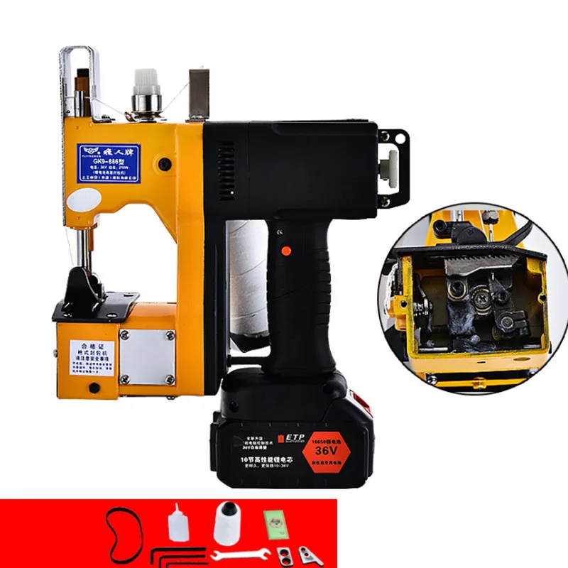 Flying Man Brand Small Integrated Carregamento Máquina de Costura Máquina de Selagem Bolsa de Tecido Gk9886