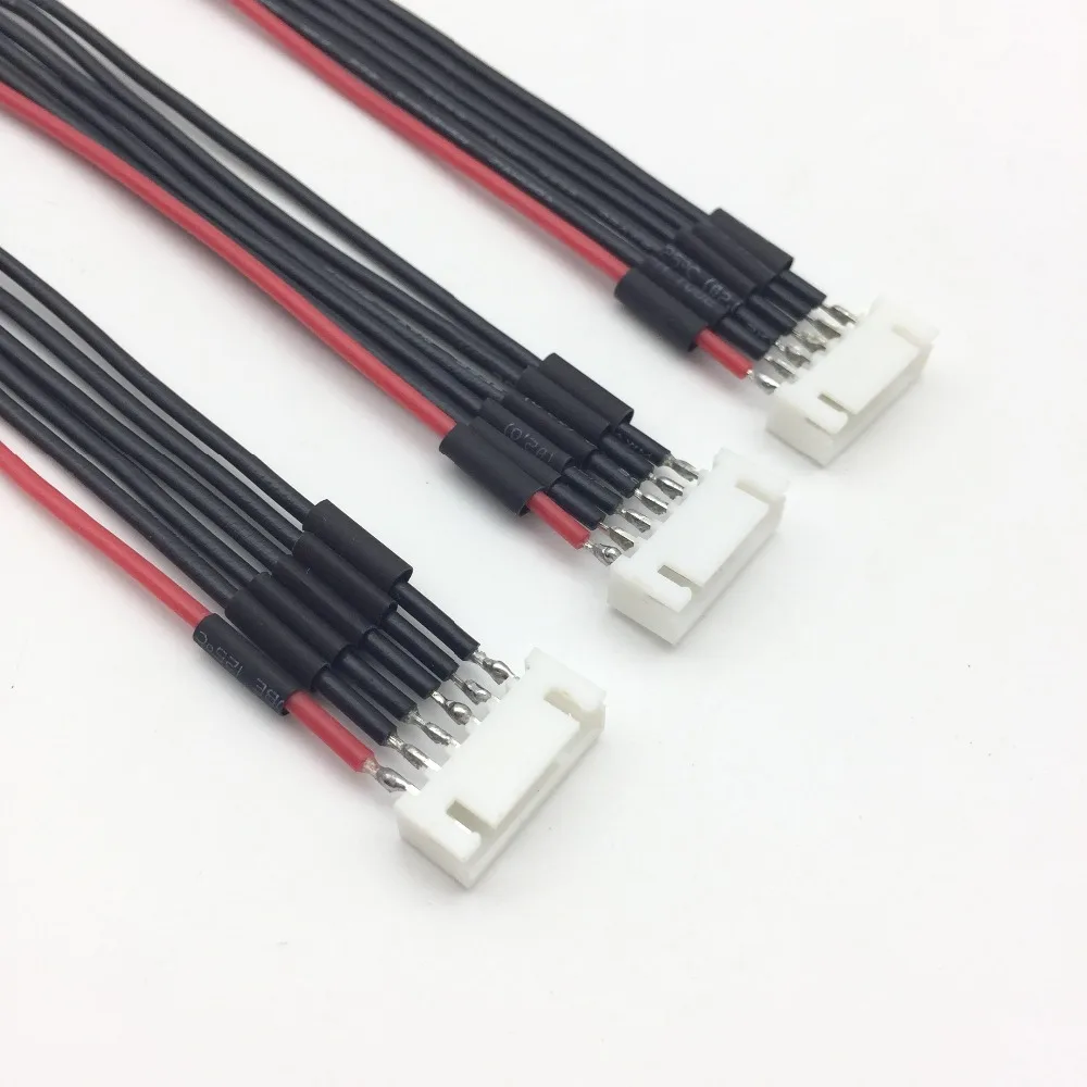 5Pcs 150mm 2s-6s LiPo battery charging extension line/wire/connector 22AWG male and female balancer silicone cable 2S 3S 4S 5S6S